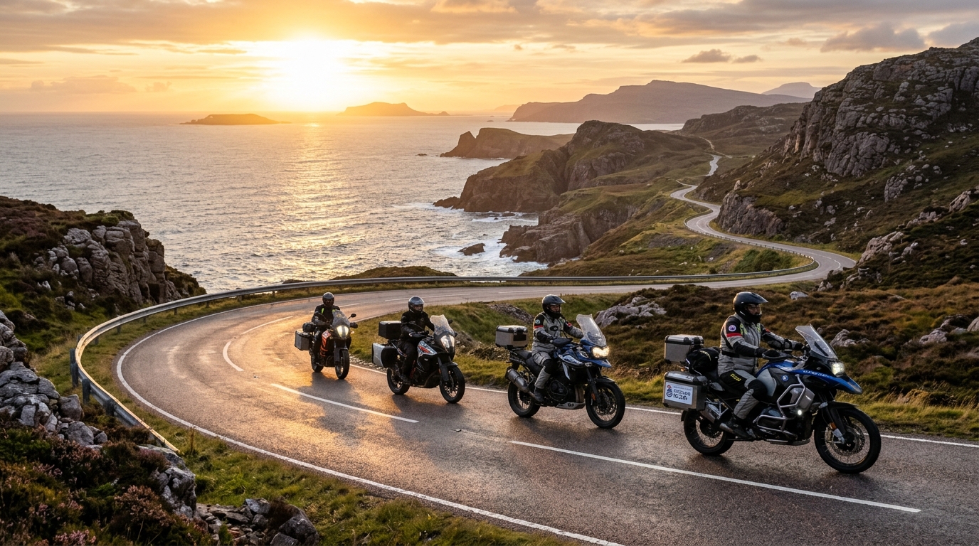 BlueLight Riding Tours on the NC500, Scotland